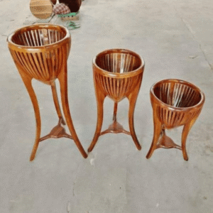 Wooden Flower Vase Cover | Penutup Vas Bunga Kayu